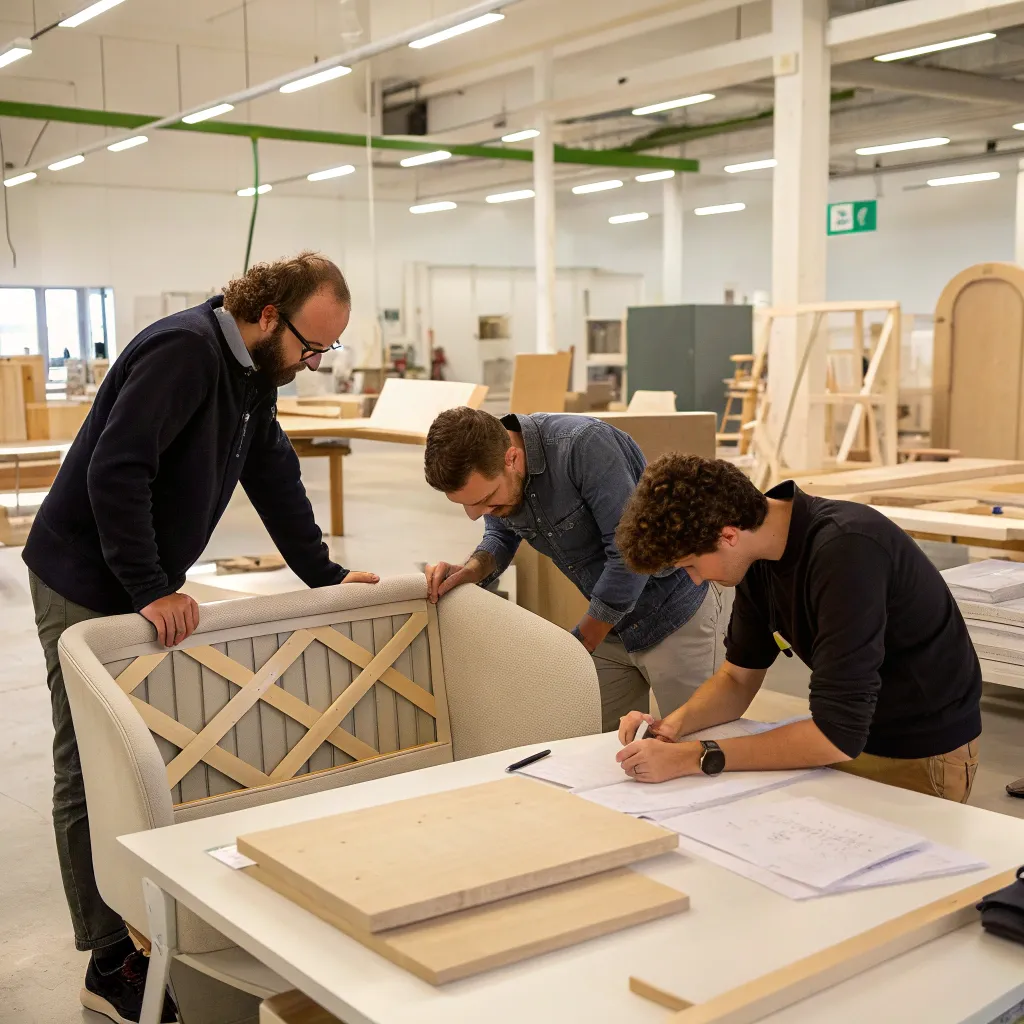 TALMARIONEX team transforming ideas into sustainable furniture